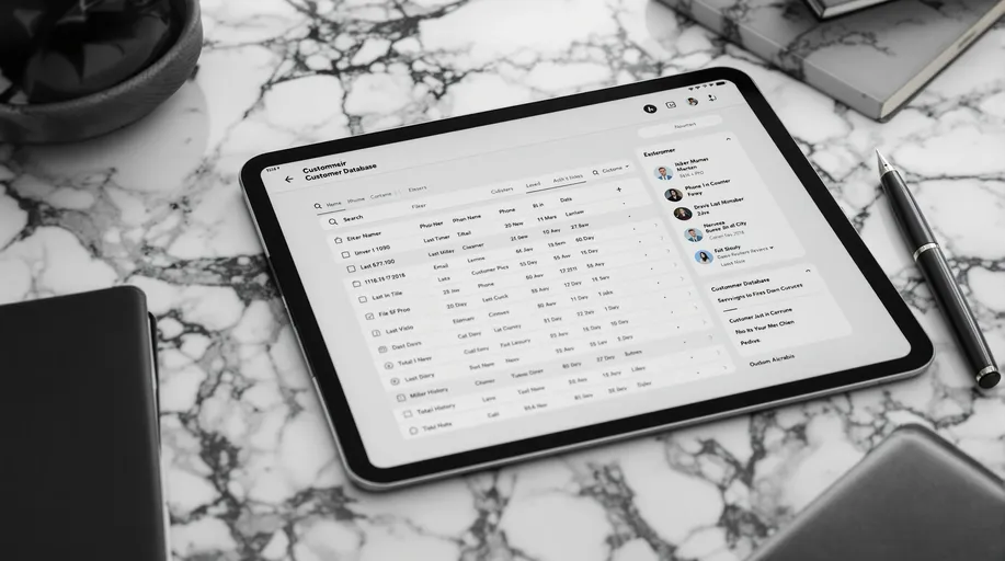Base de données clients & historique - Historique complet des clients et réservations pour salons de coiffure