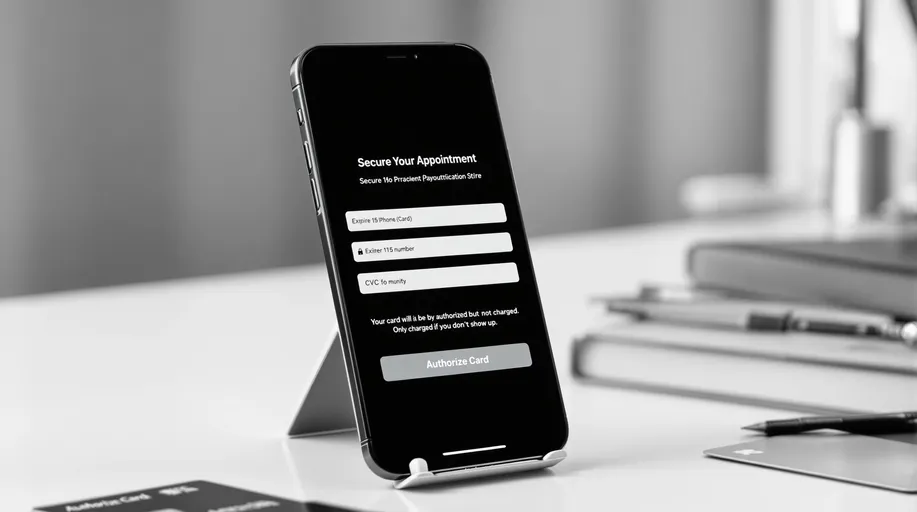 Protection anti-absence - Autorisation bancaire sécurisée pour éviter les absences dans les salons de coiffure